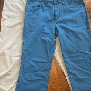 Men's Blue and Cream Pants